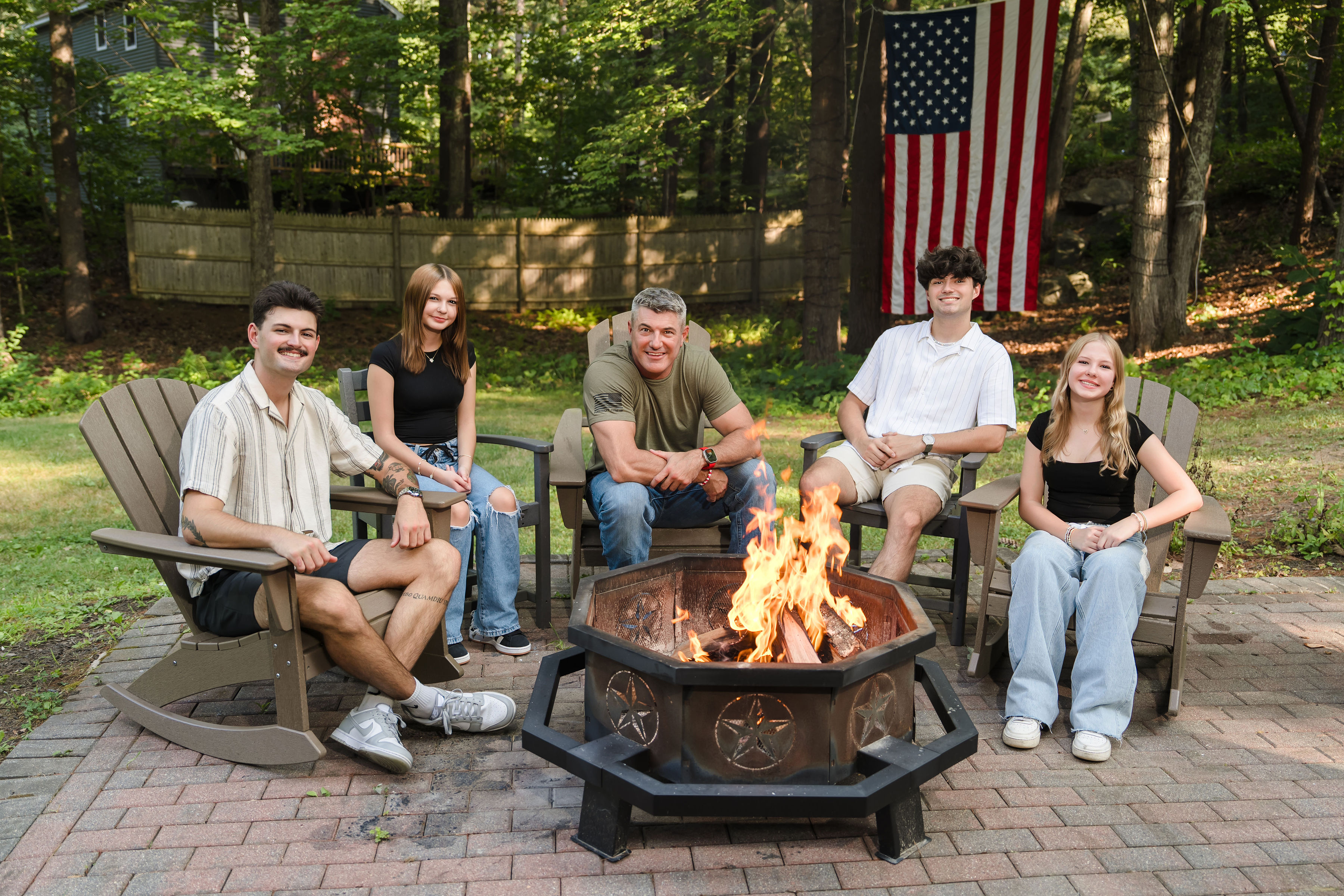 Chris Bright with family